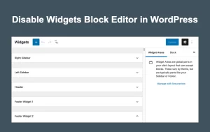 xoa widget block editor tren wordpress 3