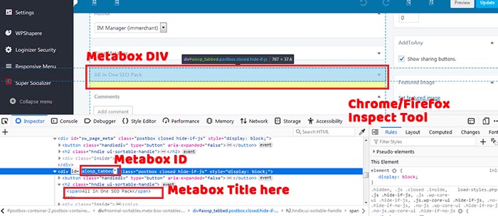 cach xoa metabox cua plugin tren san pham bai viet va trang trong backend 3